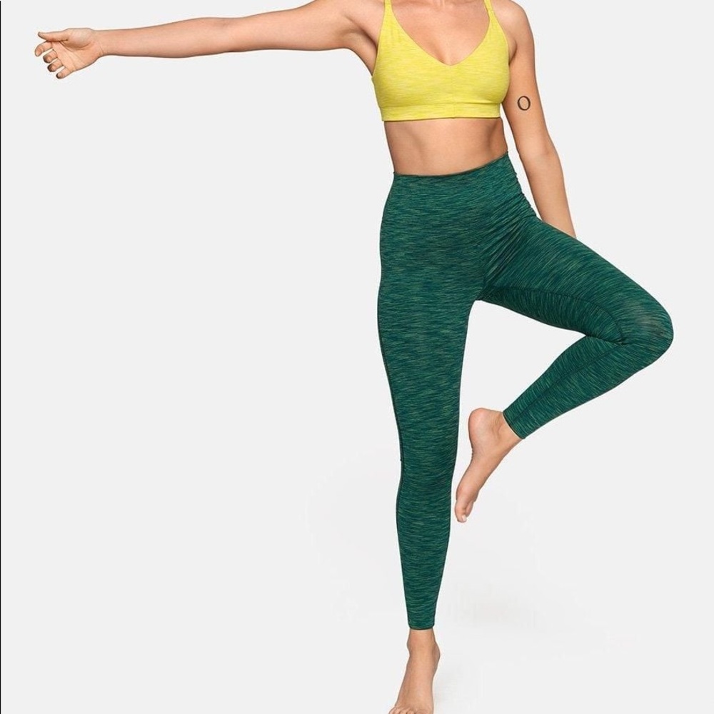 Outdoor Voices Conifer Green Hi-Rise Leggings